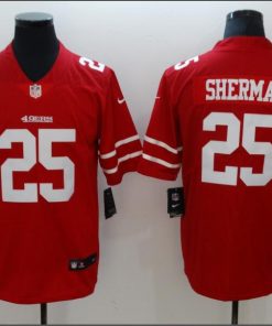 Men's San Francisco 49ers #25 Richard Sherman Red Vapor Untouchable Limited Stitched NFL Jersey
