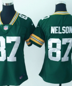 Women's Nike Green Bay Packers #87 Jordy Nelson Green Vapor Untouchable Limited Stitched NFL Jersey