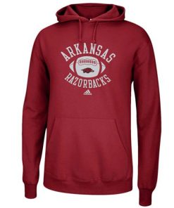 Adidas Arkansas Razorbacks Football Practice Hoodie Cardinal