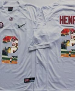 Crimson Tide #2 Derrick Henry White Player Fashion Stitched NCAA Jersey