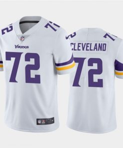 Men's Minnesota Vikings #72 Ezra Cleveland 2020 White Vapor Untouchable Limited Stitched NFL Jersey