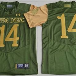 Fighting Irish #14 DeShone Kizer Green Under Armour Shamrock Series Stitched NCAA Jersey