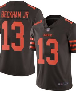Youth Cleveland Browns #13 Odell Beckham Jr. Brown Color Rush Limited Stitched NFL Jersey
