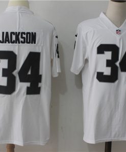Men's Nike Oakland Raiders #34 Bo Jackson White Stitched NFL Vapor Untouchable Limited Jersey