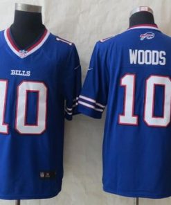 Nike Bills #10 Robert Woods Royal Blue Team Color Men's Stitched NFL New Limited Jersey