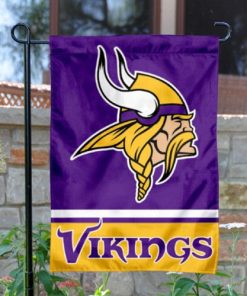Minnesota Vikings Double-Sided Garden Flag 001 (Pls Check Description For Details