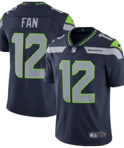 Youth Seattle Seahawks #12 Fan Nike College Navy Vapor Untouchable Limited Stitched NFL Jersey