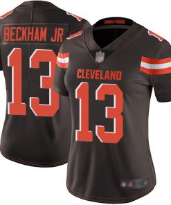 Women's Cleveland Browns #13 Odell Beckham Jr. White Vapor Untouchable Limited Stitched NFL Jersey(Run Small)
