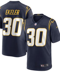 Men's Los Angeles Chargers #30 Austin Ekeler 2020 Navy Alternate Game NFL Stitched Jersey