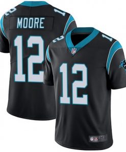 Men's Carolina Panthers #12 DJ Moore Black Vapor Untouchable Limited Stitched NFL Jersey