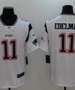 Men's New England Patriots #11 Julian Edelman White Vapor Untouchable Player Limited Jersey