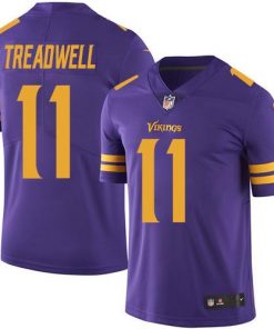 Nike Vikings #11 Laquon Treadwell Purple Men's Stitched NFL Limited Rush Jersey