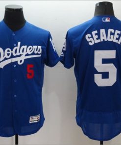 Dodgers #5 Corey Seager Blue Flexbase Authentic Collection Stitched MLB Jersey