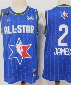 Men's Los Angeles Lakers #2 LeBron James Blue 2020 All-Star Stitched NBA Jersey