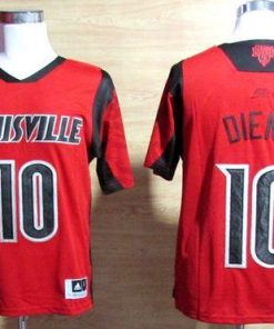 Cardinals #10 Gorgui Dieng Red Basketball Stitched NCAA Jersey