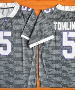 Horned Frogs #5 LaDainian Tomlinson Grey Stitched NCAA Jersey