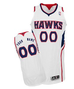Hawks Personalized Authentic White NBA Jersey (S-3XL)