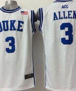 Blue Devils #3 Grayson Allen White Basketball Stitched NCAA Jersey