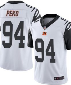 Nike Bengals #94 Domata Peko White Men's Stitched NFL Limited Rush Jersey