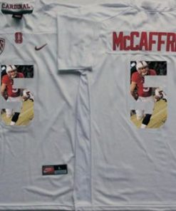 Cardinal #5 Christian McCaffrey White Player Fashion Stitched NCAA Jersey