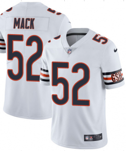 Youth Bears #52 Khalil Mack  White  Untouchable Limited Stitched NFL Jersey