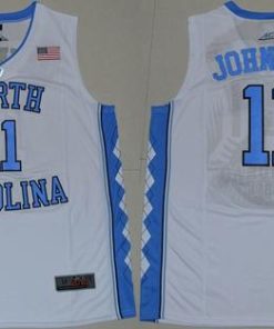 North Carolina #11 Brice Johnson White Basketball Stitched NCAA Jersey