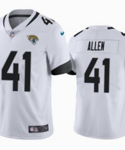 Men's Jacksonville Jaguars #41 Josh Allen White Vapor Untouchable Limited Stitched NFL Jersey