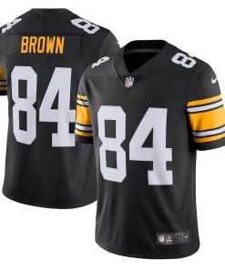 Men's Pittsburgh Steelers # 84 Antonio Brown Black Vapor Untouchable Limited Stitched NFL Jersey