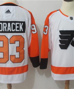Men's Adidas Philadelphia Flyers #93 Jakub Voracek White Stitched NHL Jersey