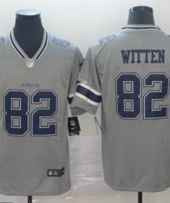 Men's Dallas Cowboys #82 Jason Witten Gray Inverted Legend Stitched NFL Jersey