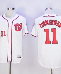 Nationals #11 Ryan Zimmerman White Flexbase Authentic Collection Stitched MLB Jersey