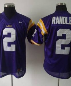 LSU Tigers #2 Rueben Randle Purple Stitched NCAA Jersey