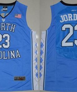 North Carolina #23 Michael Jordan Blue Stitched NCAA Jersey