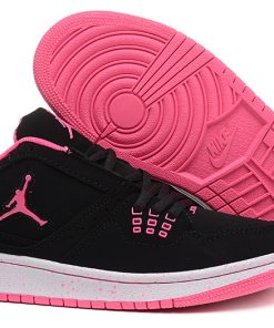 Running weapon Cheap Air Jordan 1 Women's Retro Shoes Black/Pink