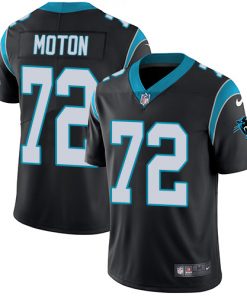 Men's Carolina Panthers #72 Taylor Moton Black Vapor Untouchable Limited Stitched NFL Jersey