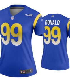 Women's Los Angeles Rams #99 Aaron Donald 2020 Royal NFL Stitched Jersey
