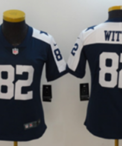 Women's Dallas Cowboys #82 Jason Witten Navy Limited Stitched NFL Jersey(Run Small)