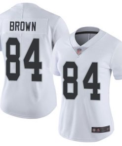 Women's Oakland Raiders #84 Antonio Brown White Vapor Untouchable Limited Stitched NFL Jersey(Run Small)
