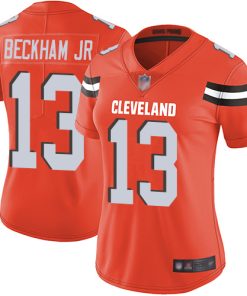 Women's Cleveland Browns #13 Odell Beckham Jr. Orange Vapor Untouchable Limited Stitched NFL Jersey(Run Small)
