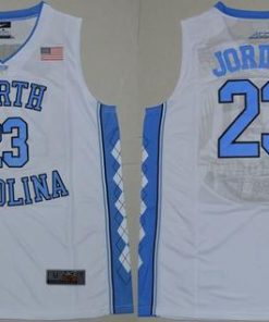 North Carolina #23 Michael Jordan White Stitched NCAA Jersey