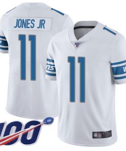 Men's Detroit Lions #11 Marvin Jones Jr. White 2019 100th Season Vapor Untouchable Limited Stitched NFL Jersey.