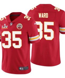 Men's Kansas City Chiefs #35 Charvarius Ward Red 2021 Super Bowl LV Limited Stitched NFL Jersey