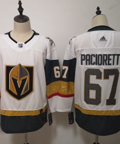 Men's Adidas Vegas Golden Knights #67 Max Pacioretty White Stitched NHL Jersey