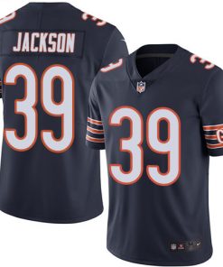 Men's Chicago Bears#39 Eddie Jackson Navy Vapor Untouchable Limited Stitched NFL Jersey