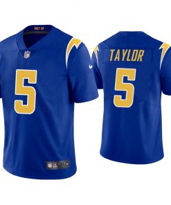 Men's Los Angeles Chargers #5 Tyrod Taylor 2020 Royal Vapor Untouchable Limited Stitched Jersey