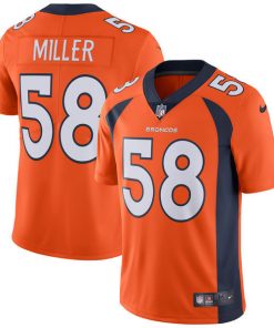 Youth Denver Broncos #58 Von Miller Nike Orange Vapor Untouchable Limited Stitched NFL Jersey