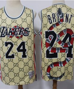 Men's Los Angeles Lakers #24 Kobe Bryant Gucci Stitched NBA Jersey