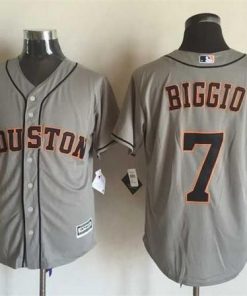 Astros #7 Craig Biggio Grey New Cool Base Stitched MLB Jersey