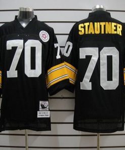 Mitchell And Ness Steelers #70 Ernie Stautner Black Stitched NFL Jersey