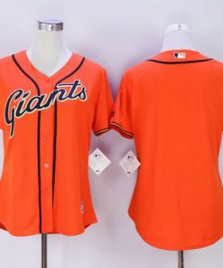 Giants Blank Orange Women's Alternate Stitched MLB Jersey